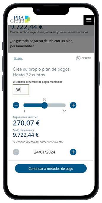 Paso 3 Selecciona el número de cuotas